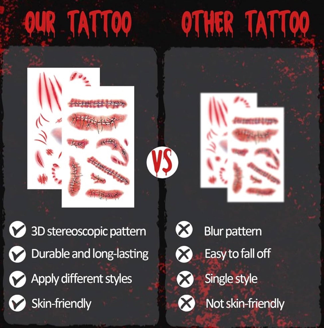 Narben Wunden Tattoo