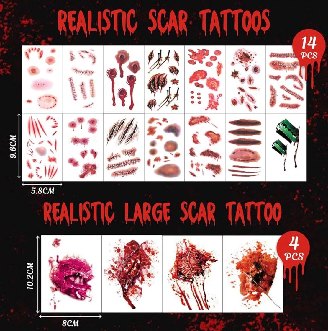 Narben Wunden Tattoo