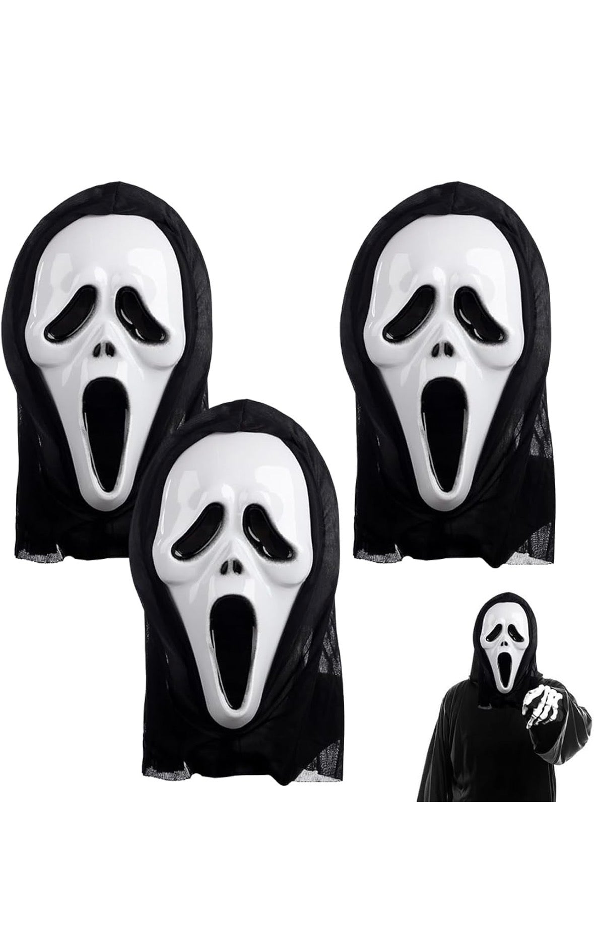 Halloween Grusel Masken (3Stk.)